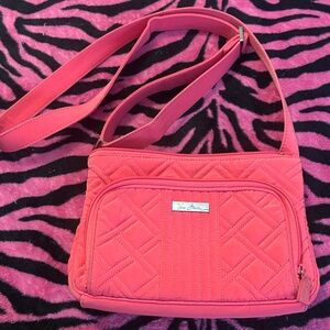 Vera Bradley Coral Quilted Crossbody Bag